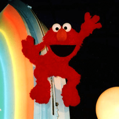 Elmo created by Mark Ruffin during his tenure at the Jim Henson company for FAO Schwartz, Orlando Florida.